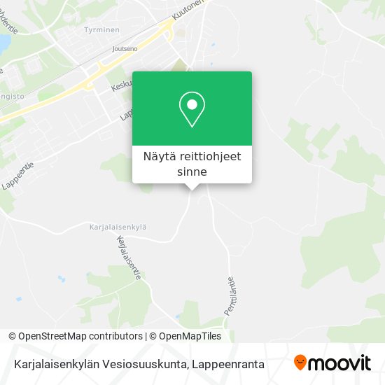 Karjalaisenkylän Vesiosuuskunta kartta