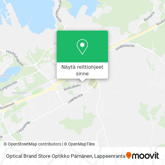 Optical Brand Store Optikko Pärnänen kartta