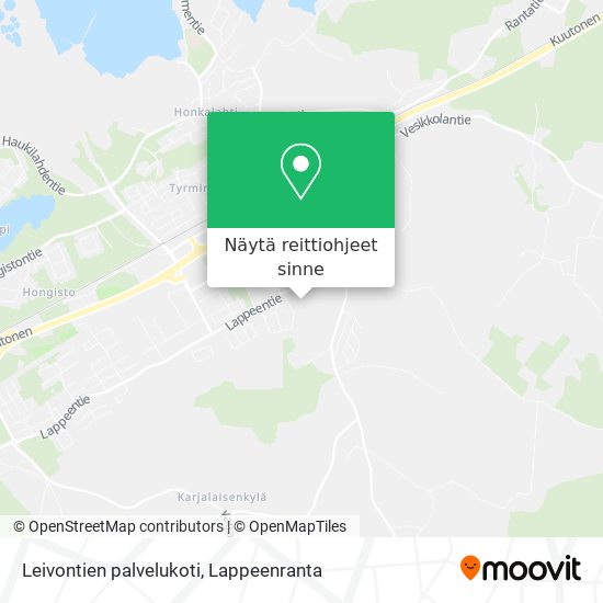 Leivontien palvelukoti kartta