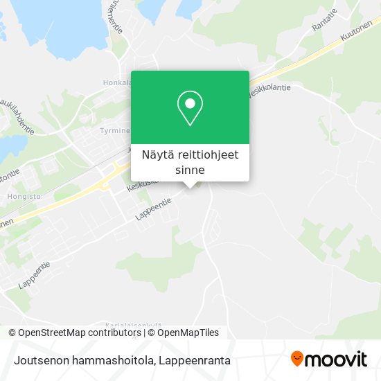 Joutsenon hammashoitola kartta