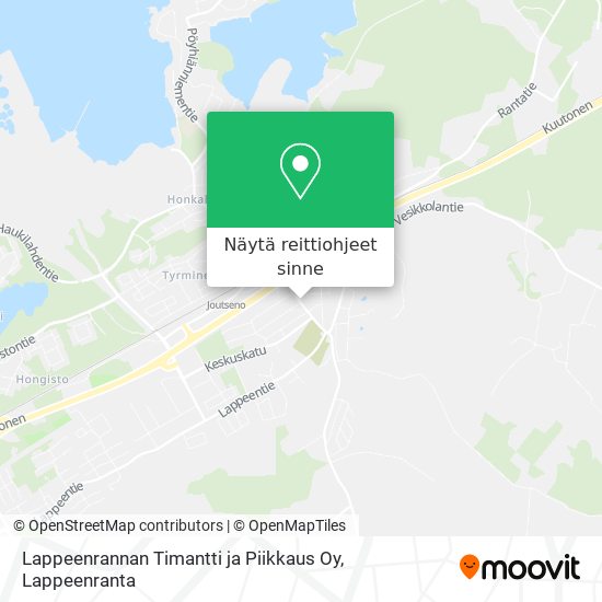 Lappeenrannan Timantti ja Piikkaus Oy kartta