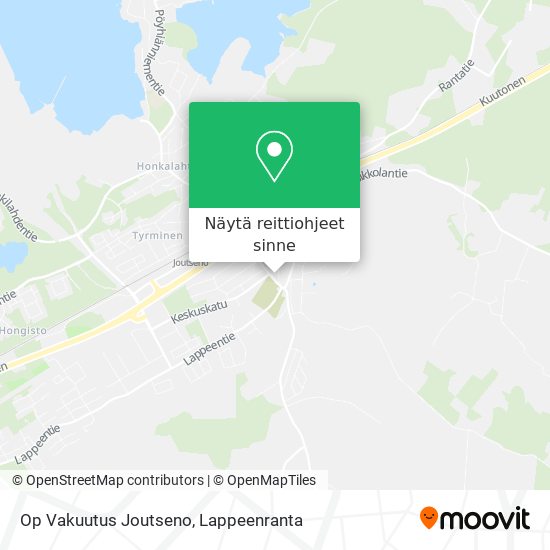 Op Vakuutus Joutseno kartta