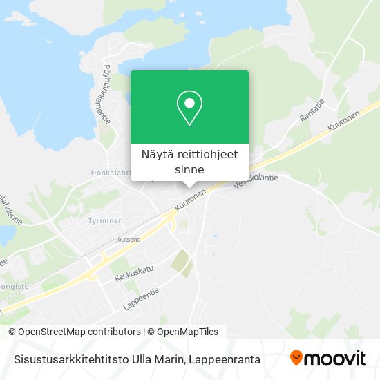 Sisustusarkkitehtitsto Ulla Marin kartta