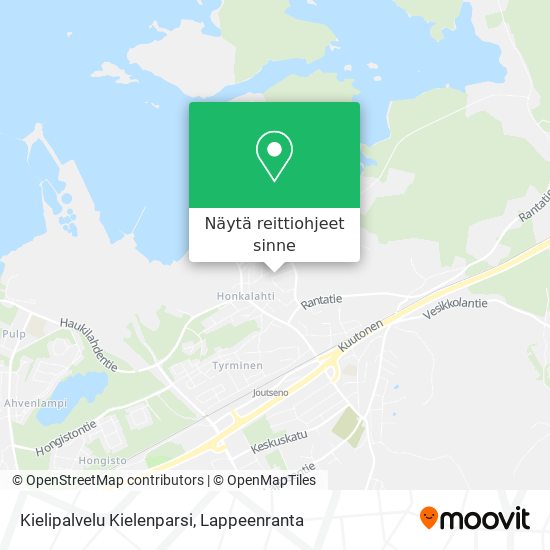 Kielipalvelu Kielenparsi kartta