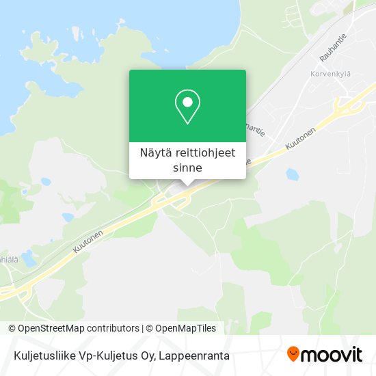 Kuljetusliike Vp-Kuljetus Oy kartta