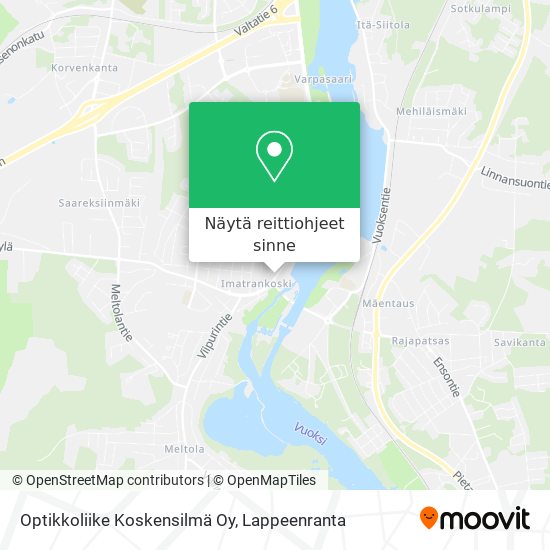 Optikkoliike Koskensilmä Oy kartta