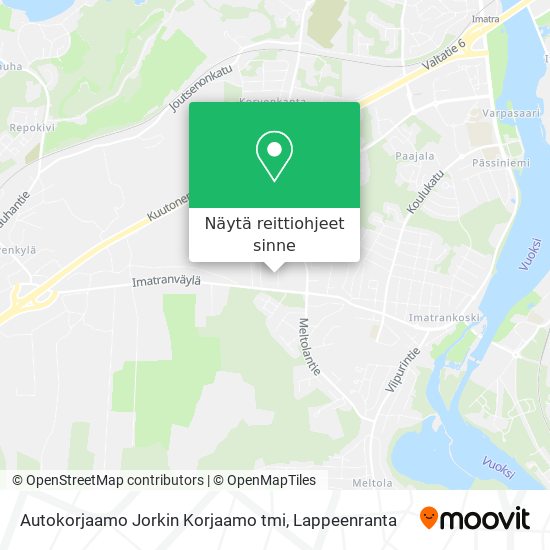 Autokorjaamo Jorkin Korjaamo tmi kartta