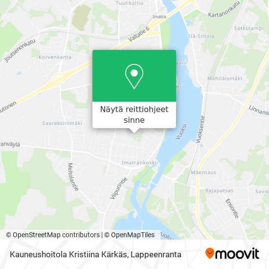 Kauneushoitola Kristiina Kärkäs kartta