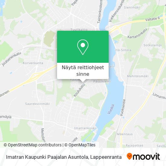 Imatran Kaupunki Paajalan Asuntola kartta