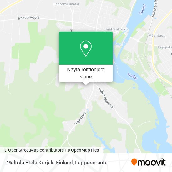 Meltola Etelä Karjala Finland kartta
