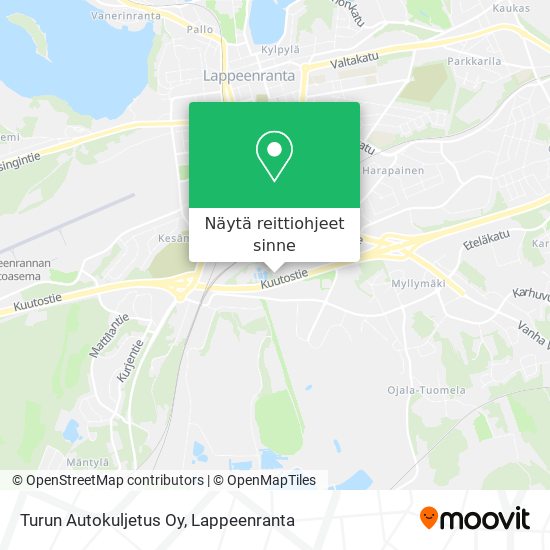 Turun Autokuljetus Oy kartta