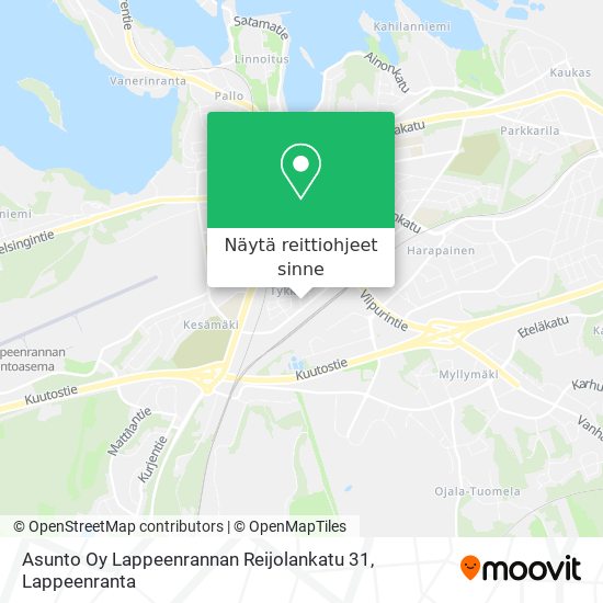 Asunto Oy Lappeenrannan Reijolankatu 31 kartta