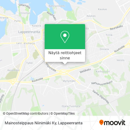 Mainosteippaus Niinimäki Ky kartta