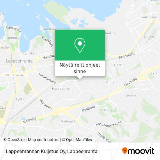 Lappeenrannan Kuljetus Oy kartta