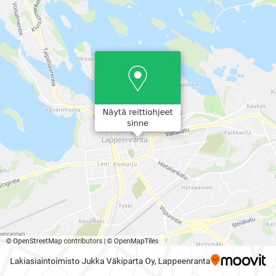 Lakiasiaintoimisto Jukka Väkiparta Oy kartta