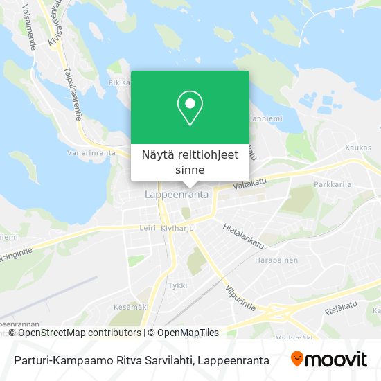 Parturi-Kampaamo Ritva Sarvilahti kartta