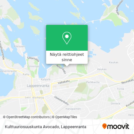 Kulttuuriosuuskunta Avocado kartta