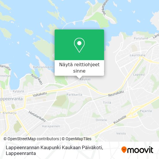 Lappeenrannan Kaupunki Kaukaan Päiväkoti kartta