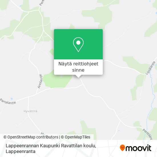 Lappeenrannan Kaupunki Ravattilan koulu kartta