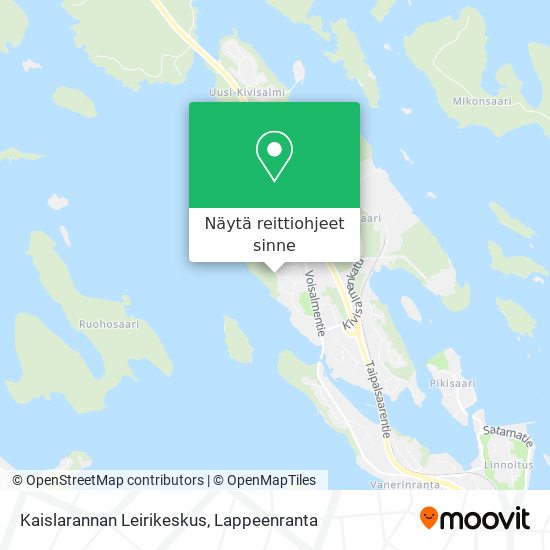 Kaislarannan Leirikeskus kartta