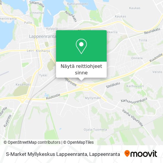 S-Market Myllykeskus Lappeenranta kartta