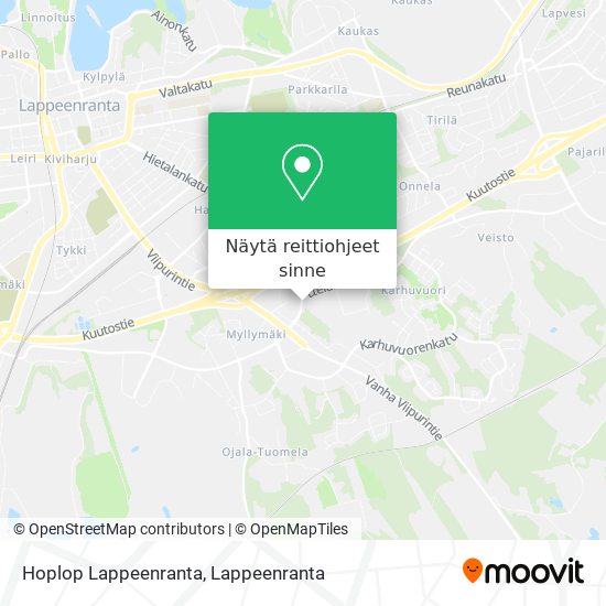 Hoplop Lappeenranta kartta