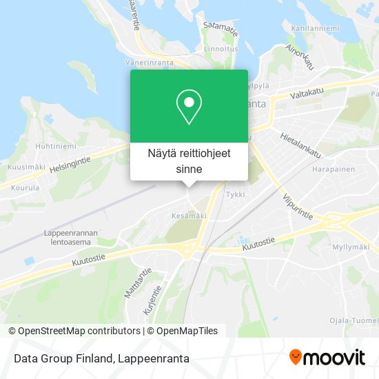 Data Group Finland kartta