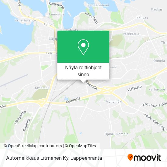 Automeikkaus Litmanen Ky kartta