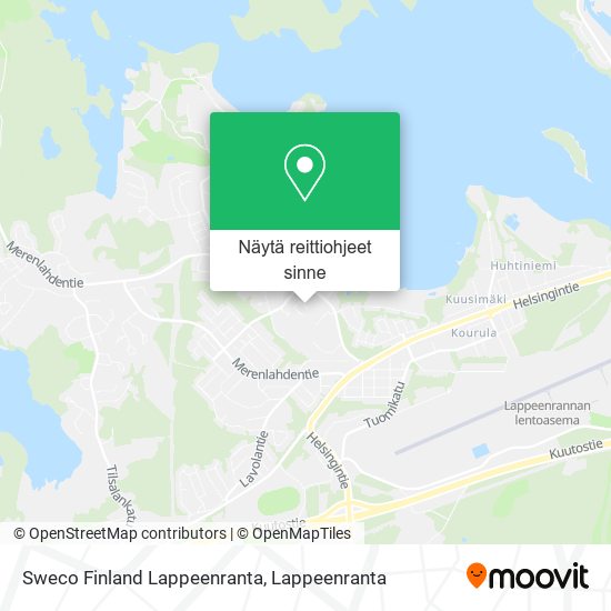 Sweco Finland Lappeenranta kartta