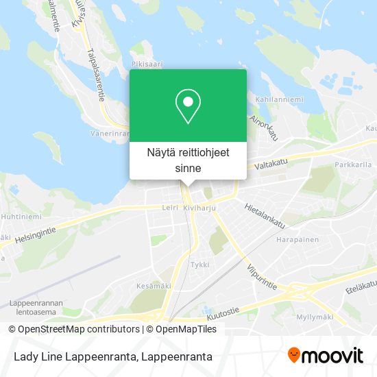 Lady Line Lappeenranta kartta