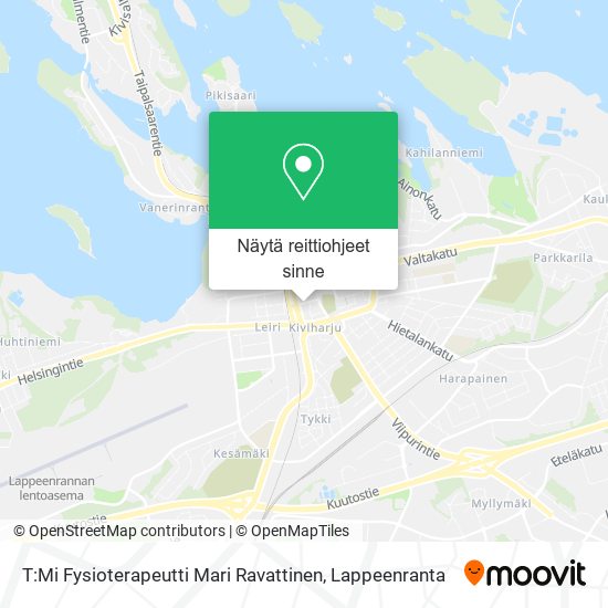 T:Mi Fysioterapeutti Mari Ravattinen kartta