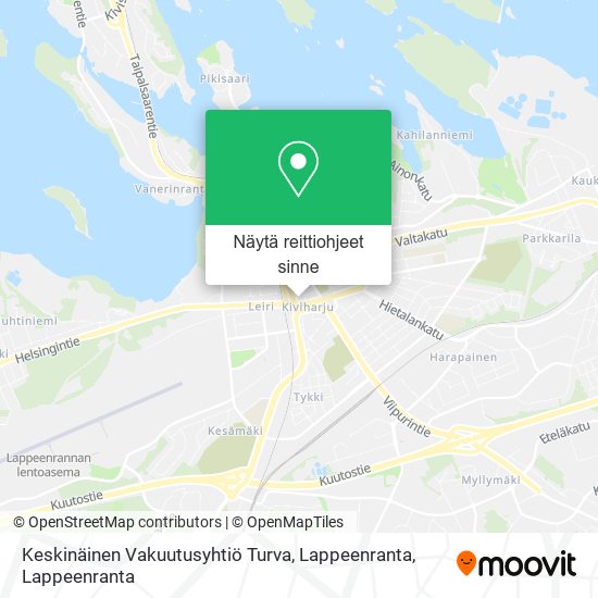 Keskinäinen Vakuutusyhtiö Turva, Lappeenranta kartta