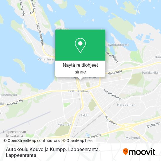Autokoulu Kouvo ja Kumpp. Lappeenranta kartta