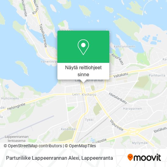 Parturiliike Lappeenrannan Alexi kartta