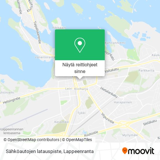 Sähköautojen latauspiste kartta