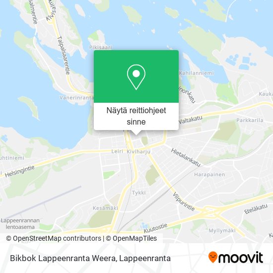 Bikbok Lappeenranta Weera kartta