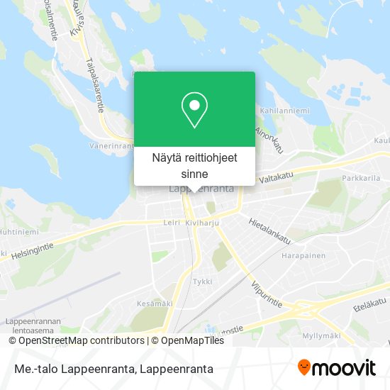 Me.-talo Lappeenranta kartta