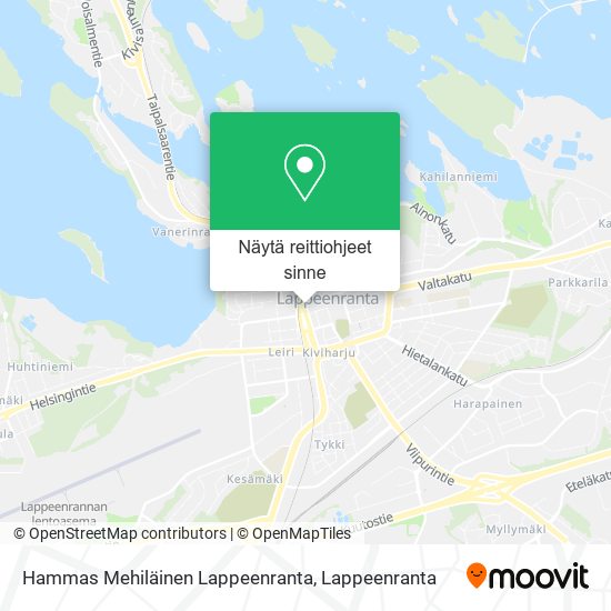 Hammas Mehiläinen Lappeenranta kartta