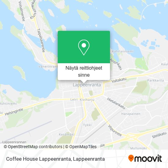 Coffee House Lappeenranta kartta