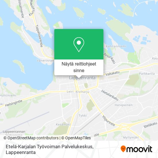 Etelä-Karjalan Työvoiman Palvelukeskus kartta