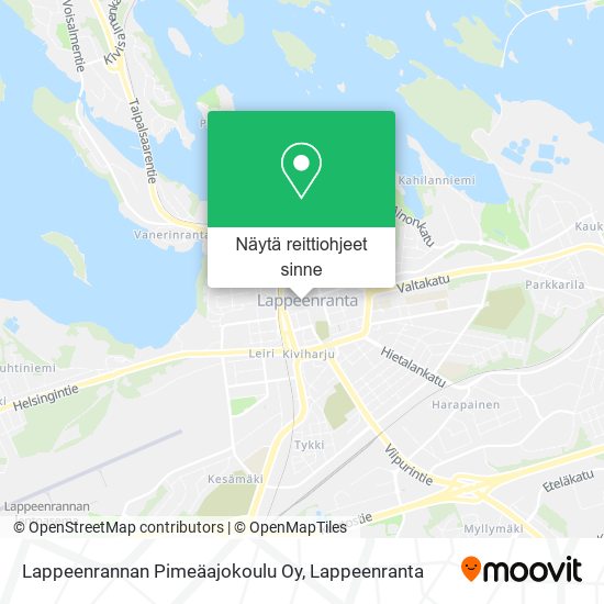 Lappeenrannan Pimeäajokoulu Oy kartta