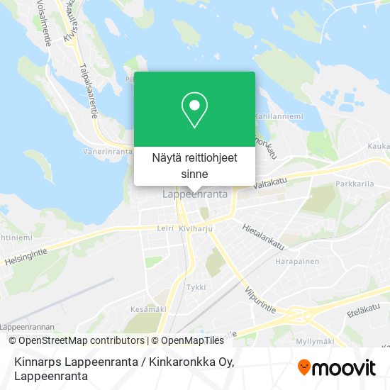 Kinnarps Lappeenranta / Kinkaronkka Oy kartta