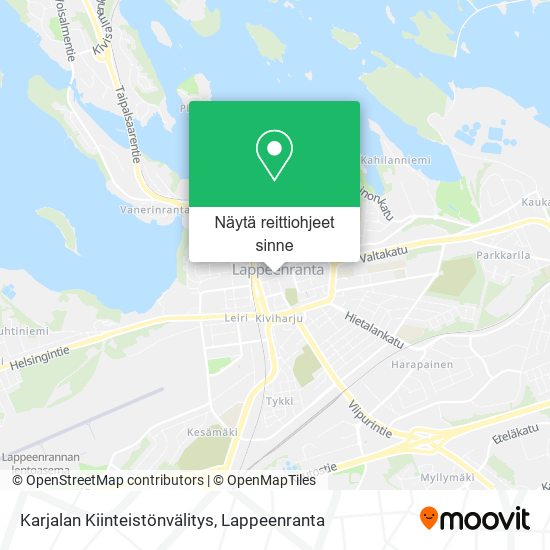 Karjalan Kiinteistönvälitys kartta