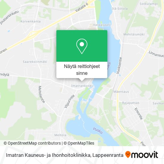 Imatran Kauneus- ja Ihonhoitoklinikka kartta