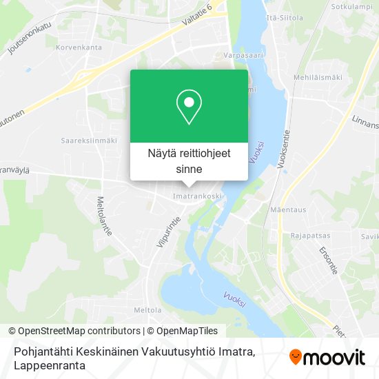 Pohjantähti Keskinäinen Vakuutusyhtiö Imatra kartta