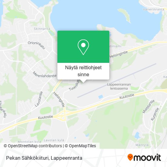 Pekan Sähkökiituri kartta