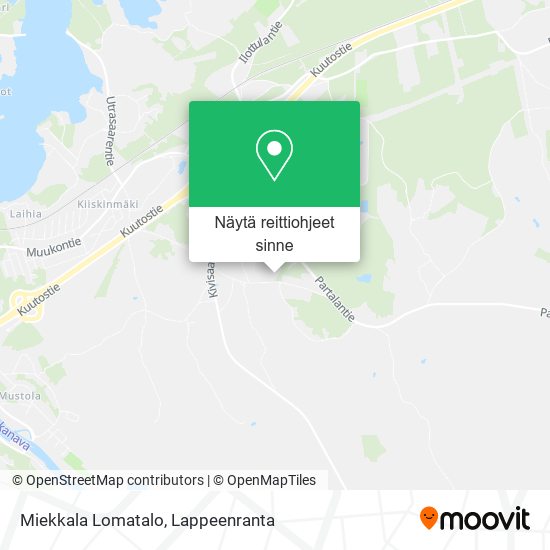 Miekkala Lomatalo kartta