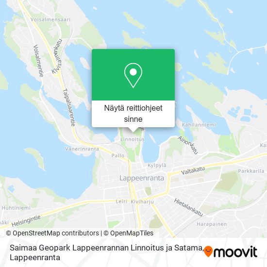 Saimaa Geopark Lappeenrannan Linnoitus ja Satama kartta