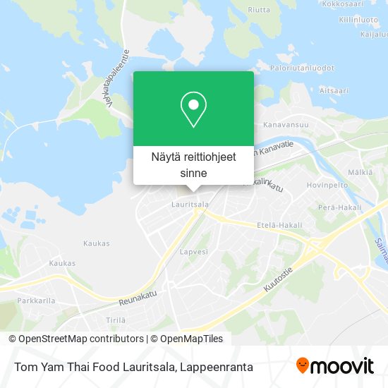 Tom Yam Thai Food Lauritsala kartta