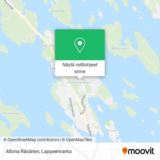 Albina Räsänen kartta